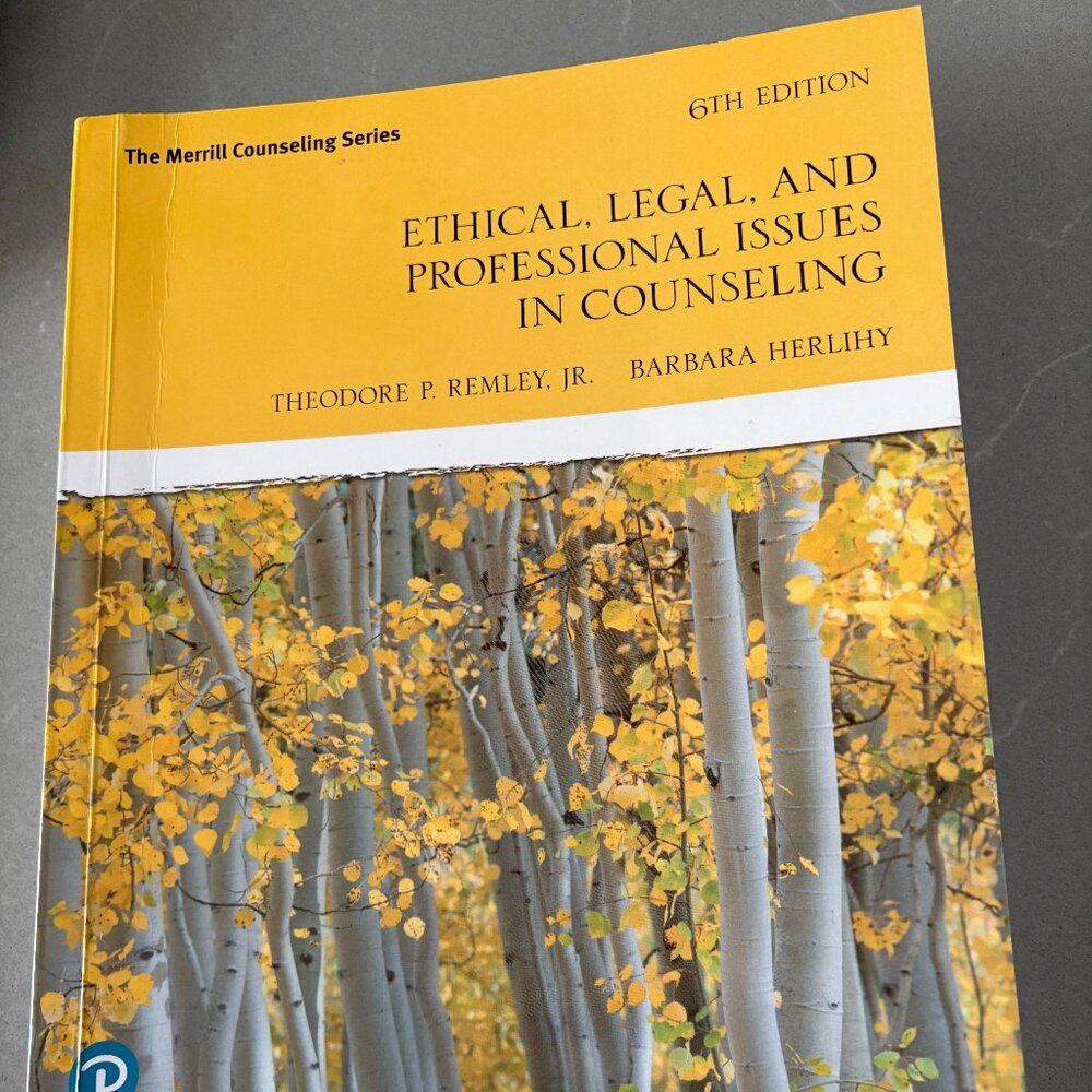 Ethics in Psychology Master's Degree Level textbook (used)